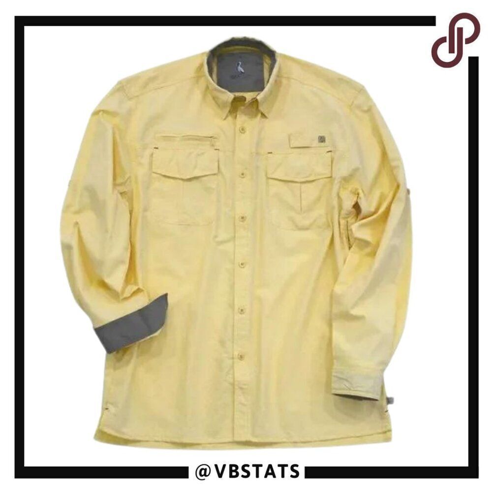 Pelican Coast Clothing Company PERFORMANCE FISHING LONG SLEEVE -‎ SUN/YELLOW XL